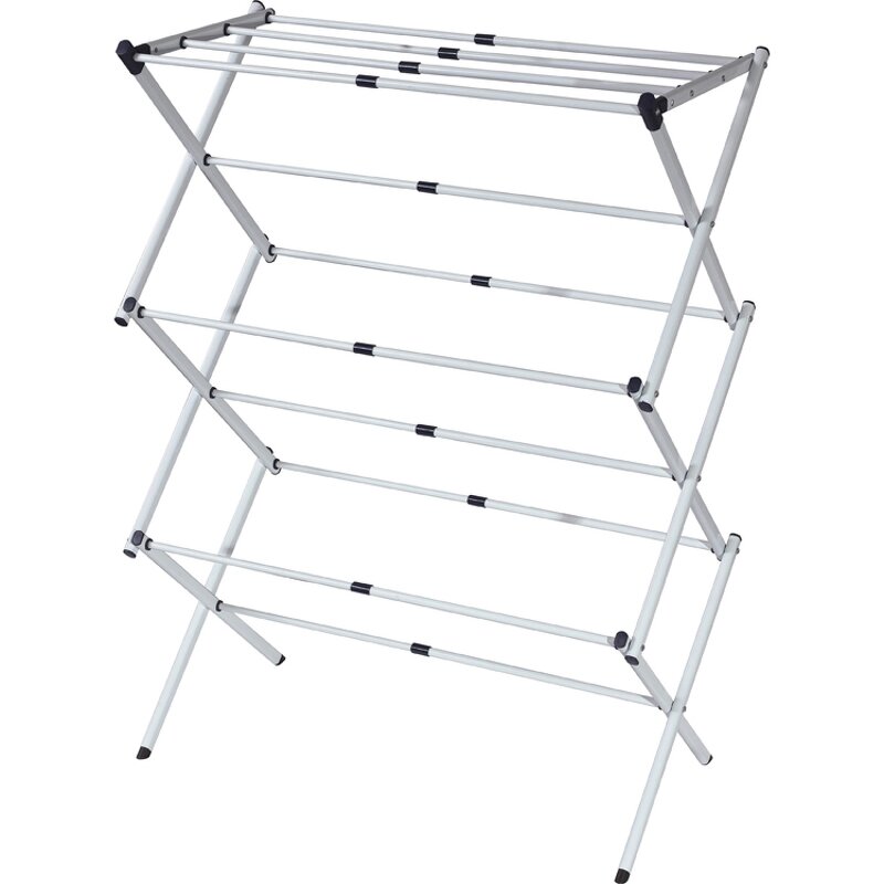 Metal Hanging Rack Factory - OEM 3 Layers Moving Folding Stand