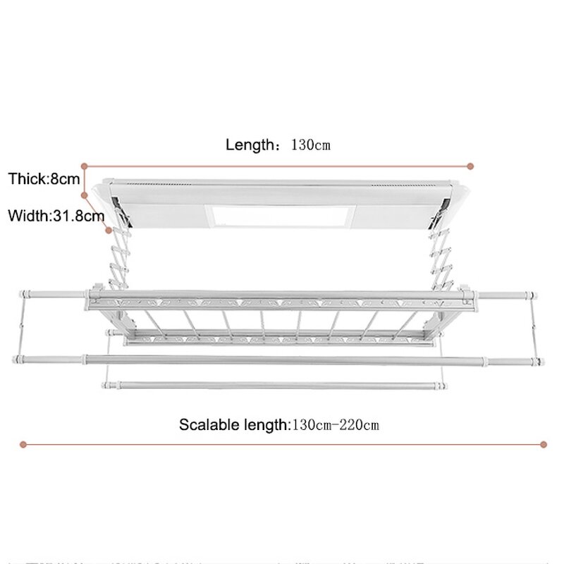 Electric Cloth Drying Hanger Factory - OEM LED Automatic Smart Control