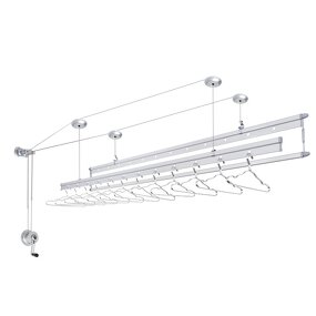 Aluminum Clothes Rack Factory - OEM Ceiling-Lifting Multifunction