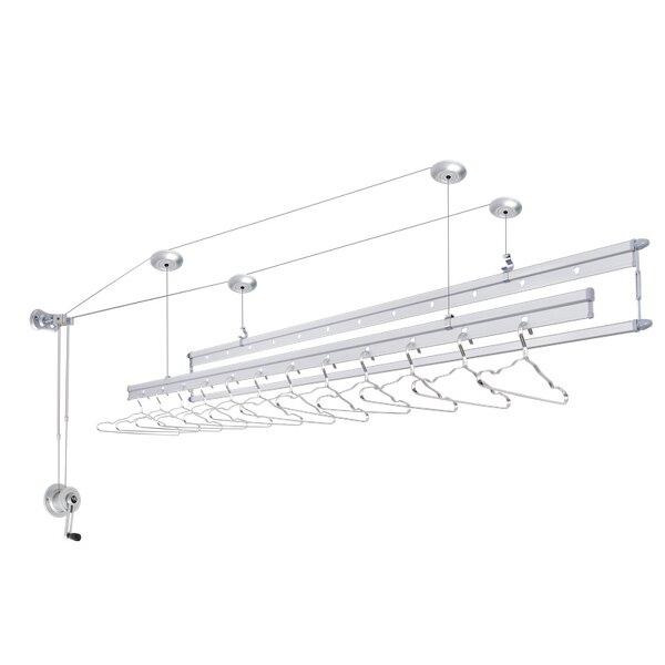Aluminum Clothes Rack Factory - OEM Ceiling-Lifting Multifunction