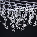 Drying Hanger Factory - OEM Single-Tier Silver Metal Sock