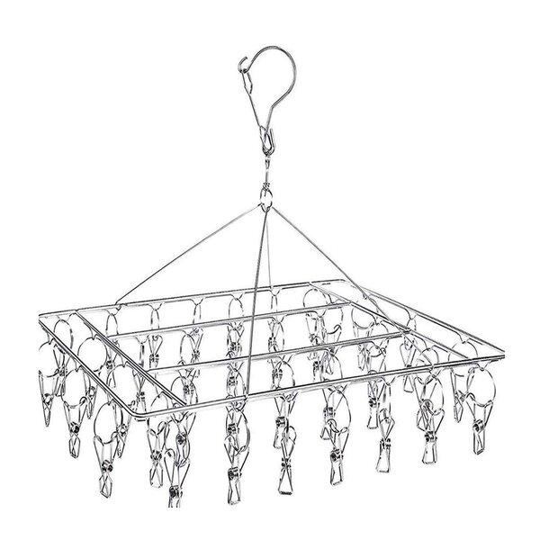 Drying Hanger Factory - OEM Single-Tier Silver Metal Sock