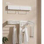 Aluminum Wall Drying Rack Factory - OEM Space Saving Laundry Organizer