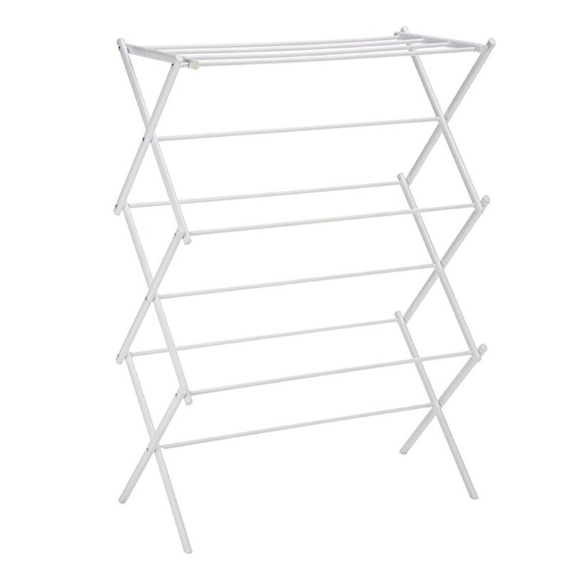 Metal Drying Rack Factory - OEM Three-Layer Folding Collapsible