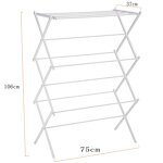 Metal Drying Rack Factory - OEM Three-Layer Folding Collapsible