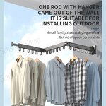 Aluminum Drying Rack Factory - OEM Wall Mounted Retractable 360°