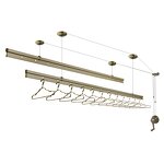 Ceiling Clothing Rack Factory - OEM Long Wall Standing Aluminum