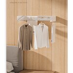 Aluminum Wall Drying Rack Factory - OEM Space Saving Laundry Organizer