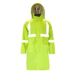 Rain Poncho Factory - OEM High Visibility Long Hooded Coat