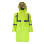 Rain Poncho Factory - OEM High Visibility Long Hooded Coat