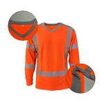Hi Visibility Shirt Factory - OEM Low MOQ V Neck Reflective