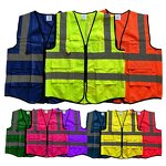 Hi Vis Vest Factory - OEM Custom Warehouse Orange Polyester Vest