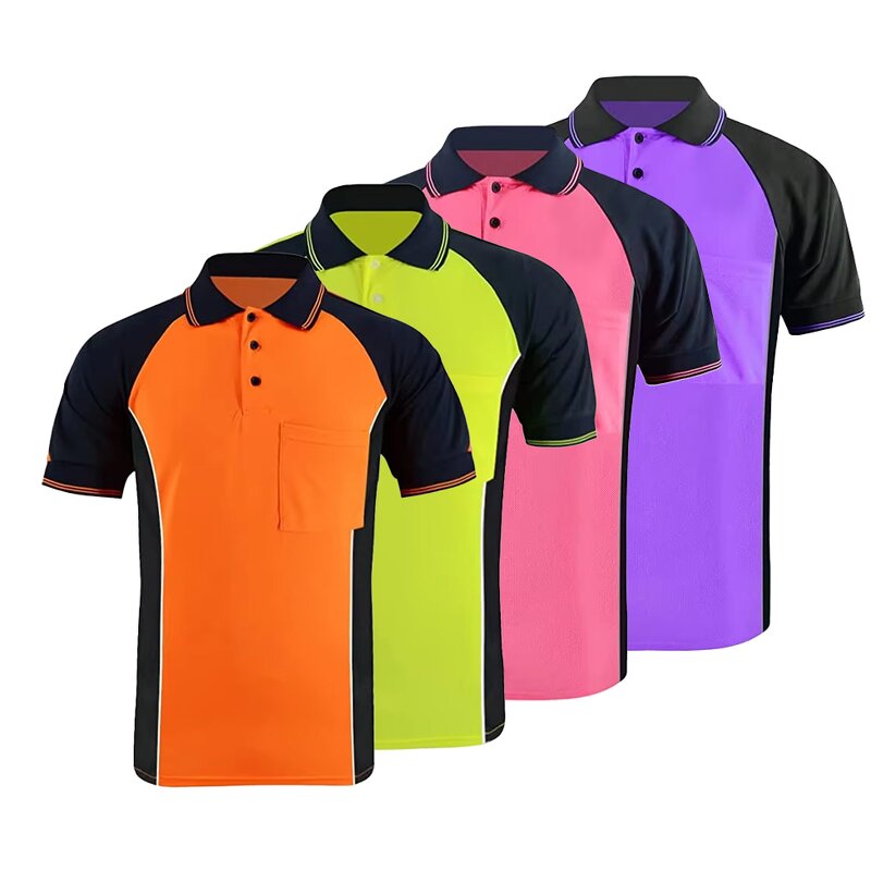 Hi Vis Polo Shirt Factory - OEM 2025 Short Sleeve Safety Shirt