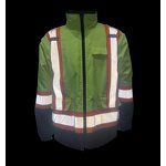 Safety Bomber Jacket Factory - OEM High Visibility Detachable Sleeves