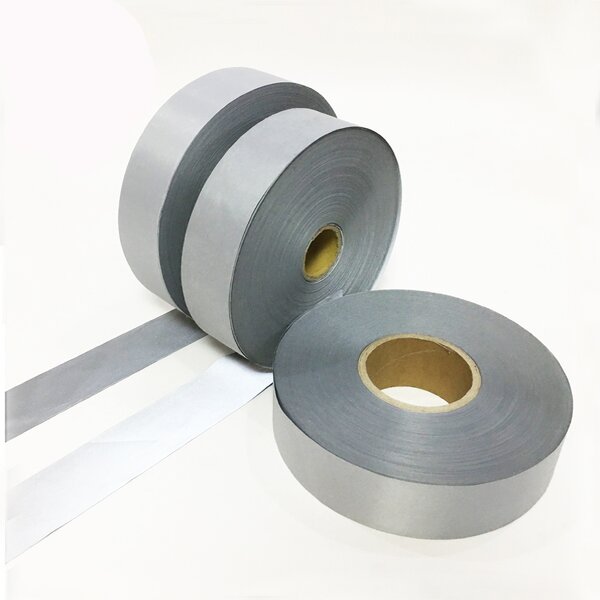Reflective Tape Factory - OEM Grey Sliver Sew on Fabric Tape