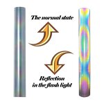 Heat Transfer Vinyl Factory - OEM PES/TPU Rainbow Reflective Film