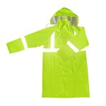 Rain Poncho Factory - OEM High Visibility Long Hooded Coat