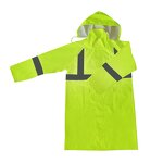 Rain Poncho Factory - OEM High Visibility Long Hooded Coat