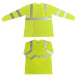 Safety Shirt Factory - OEM ANSI Type R Fluorescent Green