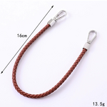 Phone Lanyard Manufacturer - Woven Leather Chain with Double Buckle