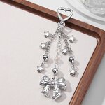 Keychain Factory - CCB Bow Resin Bead Hollow Heart Keychain