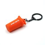 Keychain Supplier - 3D Rubber Fitness Keychain Shaker Cup Sport