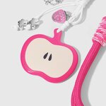 Keychain Supplier - Plush Ball Strawberry Star Apple Keychain