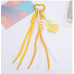Keychain Factory - Woven Rope Acrylic Bow Keychain Handmade