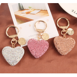 Keychain Supplier - Alloy Keychain Diamond Love Earphone Cover