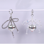 Keychain Factory - Heart Crystal Bead Bow Rhinestone Everything