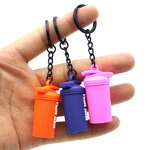 Keychain Supplier - 3D Rubber Fitness Keychain Shaker Cup Sport