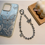 Phone Chain Supplier - High-End Crystal Bead Alloy Butterfly