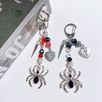 Keychain Manufacturer - Halloween Spider Pendant Keychain Dark