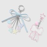 Keychain Supplier - Acrylic Ocean Series Bow Marine Life Keychain
