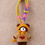 Keychain Supplier - Plush Teddy Bear Puppy Toy Bag Pendant Doll