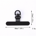 Phone Lanyard Supplier - Metal Card Clip Rotatable Anti-Loss