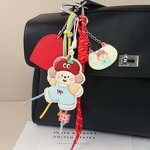Keychain Factory - PU Apple Puppy Pendant Weaving Rope Cute