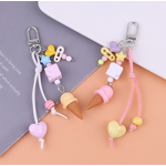 Keychain Manufacturer - Ice Cream Keychain Heart Colorful Bead Love
