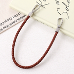 Phone Lanyard Manufacturer - Woven Leather Chain with Double Buckle