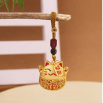Keychain Manufacturer - Lucky Cat Drip Oil Keychain Chinese Style
