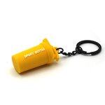 Keychain Supplier - 3D Rubber Fitness Keychain Shaker Cup Sport