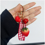 Keychain Manufacturer - Strawberry Bell Keychain Fairy Bag Cute