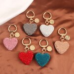 Keychain Supplier - Alloy Keychain Diamond Love Earphone Cover