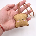 Keychain Manufacturer - Wheat Leather Toast Bread Luggage Pendant