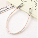 Phone Lanyard Manufacturer - Woven Leather Chain with Double Buckle