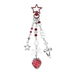 Keychain Supplier - Pearl Hollow Heart Star Spider Wings Keychain