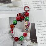 Phone Chain Manufacturer - Santa Boots Crystal Bead Phone Lanyard