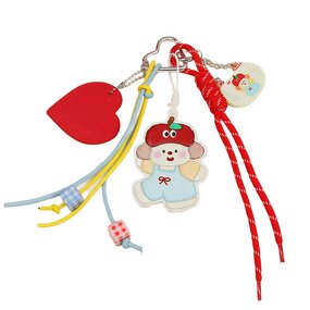 Keychain Factory - PU Apple Puppy Pendant Weaving Rope Cute