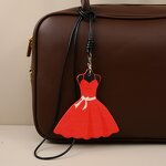 Keychain Supplier - Leather Dress Pendant Keychain Bag Accessory