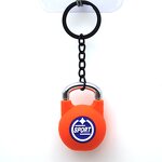 Keychain Supplier - 3D Rubber Keychain Barbell Kettlebell Pendant